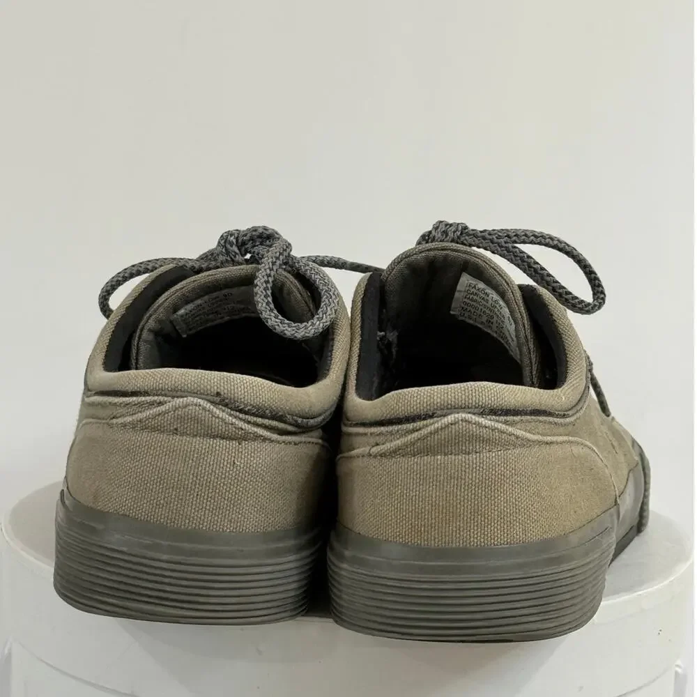 Polo Ralph Lauren Faxon Low Canvas Boat Sneakers Discontinued Gray Men's Size 9D